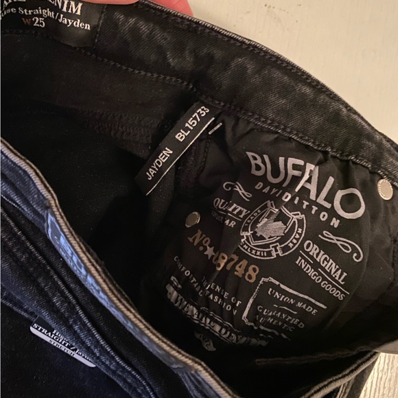 Buffalo High Rise Straight Acid Wash Jeans - Picture 5 of 9